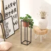 Aberto Design Dekorativna saksija GED-023-B, 15x50 cm, Crno-terakota