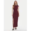 Rinascimento Večerna obleka CFC0020094002 Bordo rdeča Slim Fit
