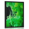 Plakat zelene tekoče barve - 20x30 silver