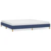 Vidaxl Posteljni okvir brez vzmetnice moder 200x200 cm blago