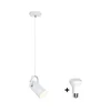 Paulmann 79767 - LED 1xE27/8W luster na sajli LAVEA 230V bela