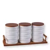 Sigma Set kuhinjskih posuda sa postoljem JY-240645-3, 730ml, 3 komada, Beli