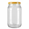 shumee 8x Kozarec 900 ml SATJE z navojnim pokrovčkom fi82 za kozarec MED 0,9L