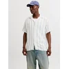 JACK & JONES Srajca JORCOBA ecru/modra/nebeško modra