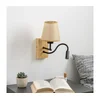 Brilagi - LED zidna lampa NUBILA WOOD 1xE27/25W/230V +LED/3W hrast/svetlo braon