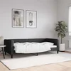Dnevni krevet crni 90 x 200 cm od tkanine