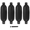 Bokobrani za brod 4 kom crni 58,5 x 16,5 cm PVC