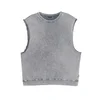 Cropp - Majica na bretele - light grey