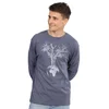 Life-Tree Majica Fairwear Weltenbaum modra