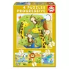 Otroške puzzle Reševalci Živalce Educa progresivne 12-16-20-25 delčkov