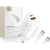 Tech-protect TECH-PROTECT 2-PORTNI PD POLNILEC 45W QC3.0 ZA TELEFONE IN PRENOSNIKE TYPE-C