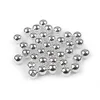 Plastične voščene kroglice / biseri Glance Metallic O10 mm - srebrna (20 g)