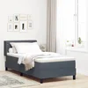Krevet s opruga kutije Tamno siva 200 x 90 cm Baršun