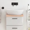 Greatstore Kopalniški pult 40x30x4 cm neobdelan trden les
