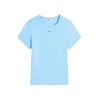 Tommy Jeans Majica Essential DW0DW17383 Svetlo modra Slim Fit