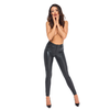 Noir Handmade Trousers with Snakeskin Look 2720167 Black L