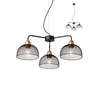 Redo 01-1573 - Luster na sajli TAMIS 3xE27/42W/230V pr. 59 cm crna