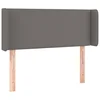 Vidaxl Vzglavje z ušesi sivo 103x16x78/88 cm umetno usnje
