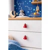 Roket RedGrey Decorative Handle Set