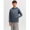 Jack & Jones Junior Majica temno modra/dimno-siva/bela