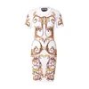 Versace Jeans Couture Obleka ACTIVE rumena/bela