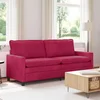 vidaXL Kavč Vinorodna rdeča 196 x 81 x 87,5 cm Žamet
