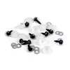 Bleščeče oči z varovalom O10 mm - (8) srebrne (50 set)