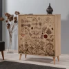 Hanah Home Komoda Multilux 95x111x36cm Hrast