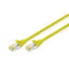 CAT 6A S-FTP patch cord, Cu, LSZH AWG 26/7, length 0.25 m, color yellow