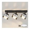 Brilagi - LED RGB prigušiva spot svetiljka AURA LUX 3xGX53/14W/230V Wi-Fi Tuya crna/dimljena