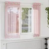 Voile zavjese s ušicama 2 kom narančaste 140x175 cm