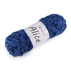 Pletena preja Alice 100 g - safirno modra