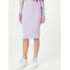 Womens ribbed lilac midi skirt