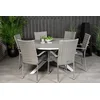 Venture Design Jedilna miza in stol Parma miza in stol Anna 140x74 cm siva