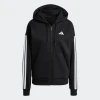 ADIDAS SPORTSWEAR Športna jopa na zadrgo črna/bela