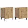 vidaXL Nočna omarica 2 pcs Artisan hrast 43 x 34,5 x 52 cm