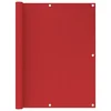 Balkonski zastor crveni 120 x 500 cm HDPE