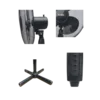 Floria Ventilator sa postoljem, promjer 40 cm, 40 W, crna - ZLN1181
