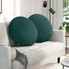 Jastučići za sjedenje 2 pcs Tamnozelena O60 x 21 cm tkanina