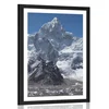 Plakat s paspartujem čudoviti vrh gore - 40x60 no frame