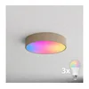 Brilagi-LED RGBW prigušiva plafonska svetiljka za kupatilo CLARE 3xE27/9W/230V IP54 Wi-Fi bež