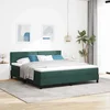 LED Box Spring Krevet Tamnozelena 180 x 200 cm Baršun