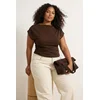Trendyol Curve Ženska bluza Tbbss25Af00119, Braon