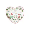 Heart-shaped platter, porcelain, 20x19cm, READY FOR CHRISTMAS - Nuov