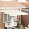 Skrovita tenda Krema 300 x 200 cm tkanina