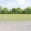 Heksagonalna ograda s betonskom osnovom 50 x 0,4 m Srebrna