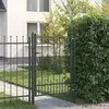 Ogradna vrata HORST Čelik Crna Može se zaključati