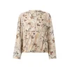 Munthe Bluza BABETTE bež/rjava/jelka/off-bela