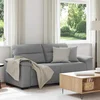 vidaXL Dvosed svetlo siv 180x81x84 cm blago
