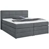 Carryhome BOXSPRING POSTELJA 140 cm x 200 cm , tekstil modrosiva